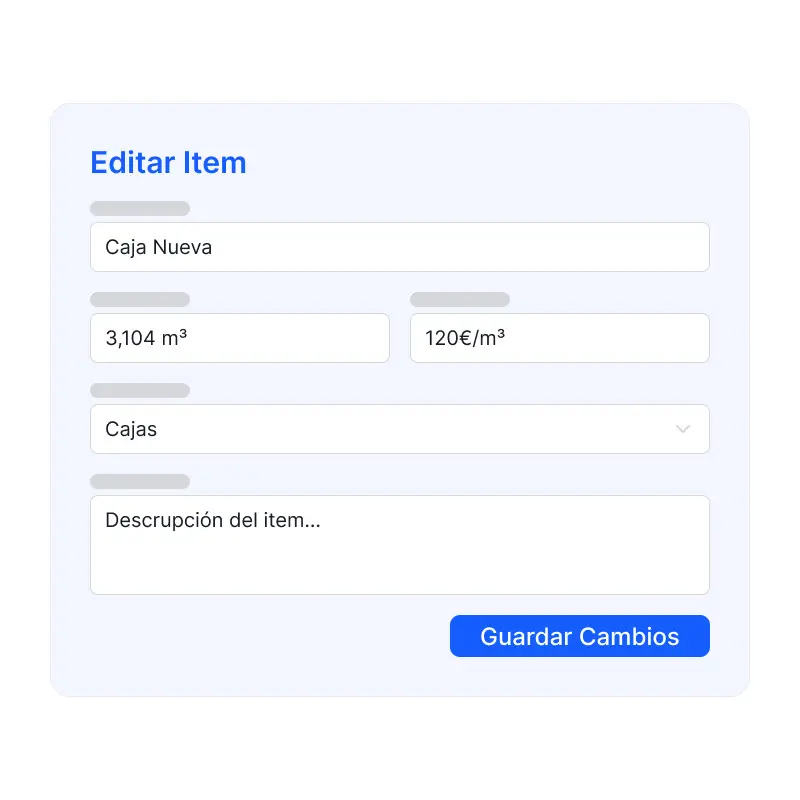 Gestión Flexible de Objetos y Bultos